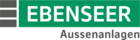 Logo Ebenseer mit grünem Banner und grauen Rechtecken