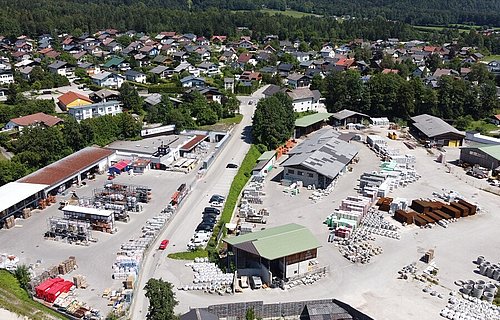 Würth Hochenburger Standort in Bad Ischl in der Vogelperspektive